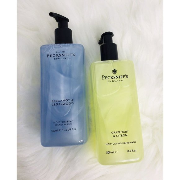 2 Moisturizing Hand Wash 16.9 oz ea GRAPEFRUIT & CITRON & BERGAMOT Pecksniff’s - Picture 1 of 3